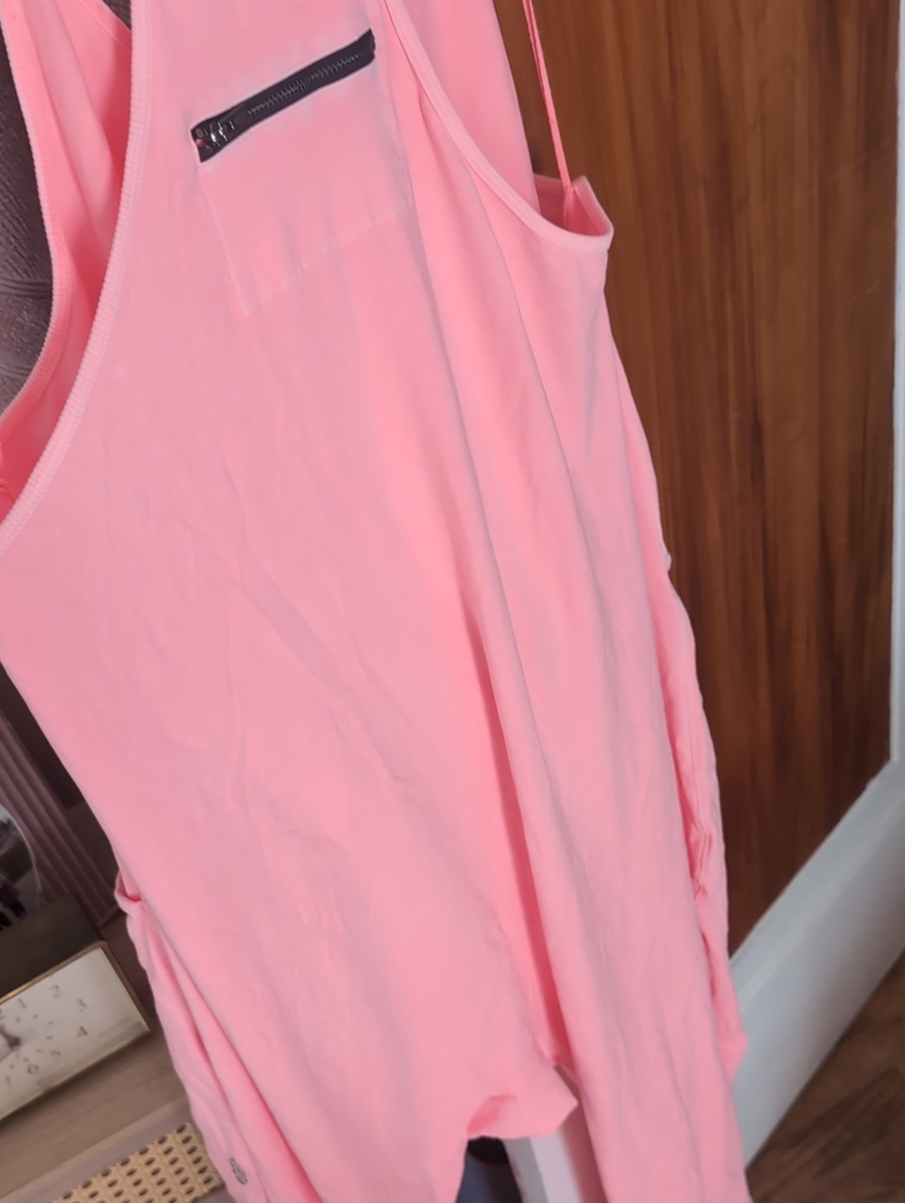 Free People Movement Hot Watermelon 🍉 Hot Shot Onsie Large Neon Coral Jumpsuit - Picture 8 of 10